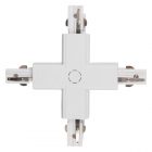 Коннектор для трехфазного шинопровода JazzWay 3P PTR CX-WH X-образный белый изображение 1