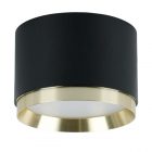 Светильник потолочный Feron HL459 под лампу GX53 230V max 12W черный + золото D82x60mm изображение 1