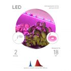 Светодиодная лента для растений FITO-Strip Light-RB-2m 18W 12V IP65 красно-синего спектра + адаптер изображение 1