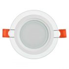 Светильник светодиодный ИЭК LED ДВО 1620 6Вт 3000K 480Lm IP20 со стеклом круг d75/D96x37mm изображение 1