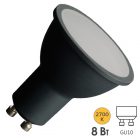 Лампа светодиодная Feron PRO LB-1608 MR16 8W 2700K 220V GU10 530Lm 120° 57х50mm в черном корпусе изображение 1