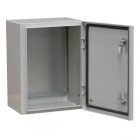 Корпус металлический навесной с монтажной панелью DEKraft ЩРНМ 2.0 400х300х150 IP55 RAL7035 изображение 1