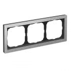 Рамка Systeme Electric ArtGallery Pure 3 поста металл, алюминий изображение 1