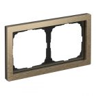 Рамка Systeme Electric ArtGallery Pure 2 поста металл, латунь изображение 1