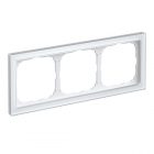 Рамка Systeme Electric ArtGallery Pure 3 поста органическое стекло, белый изображение 1