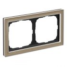 Рамка Systeme Electric ArtGallery Pure 2 поста органическое стекло, шампань изображение 1