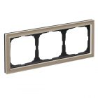 Рамка Systeme Electric ArtGallery Pure 3 поста органическое стекло, шампань изображение 1