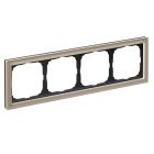 Рамка Systeme Electric ArtGallery Pure 4 поста органическое стекло, шампань изображение 1