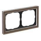 Рамка Systeme Electric ArtGallery Pure 2 поста органическое стекло, мокко изображение 1