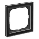 Рамка Systeme Electric ArtGallery Pure 1 пост органическое стекло, черный изображение 1