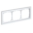 Рамка Systeme Electric ArtGallery Pure 3 поста органическое стекло, белый изображение 1