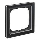 Рамка Systeme Electric ArtGallery Pure 1 пост матовое органическое стекло, черный изображение 1