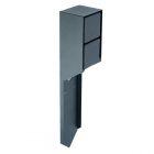 Розетка уличная Feron TM201 2х2P+E 16A IP44 70х75х400мм, черный изображение 1