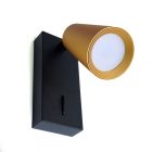 Светильник настенный Feron ML1850 35W 230V GU10 золото и черный, алюминий, IP20 65x60x140mm изображение 1