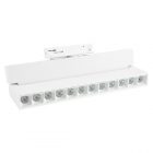 Трековый светодиодный светильник AL139 LensFold 12W 4000K 1080Lm 30° однофазный, белый изображение 1