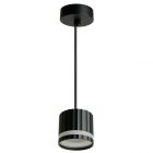 Светильник потолочный на подвесе Feron HL3698 GX53 max 12W 230V черный D85*H75 изображение 1