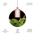 Светильник для растений ЭРА FITO-Hanging керамический подвесной патрон Е27 3m кабель с вилкой изображение 1