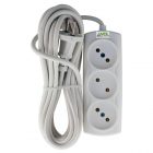 Удлинитель ВДЛ Стандарт Р16-010 6А 3х2P 3м ПВС 2х1 белый 4631182008278 изображение 1