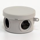 Коробка распаячная Tokov Electric 65х40 мм для о/п 4 ввода IP54 серая изображение 1
