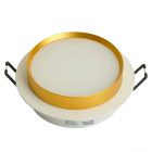 Светильник потолочный встраиваемый Feron DL507 под лампу GX53 15W 230V белый + золото, круглый изображение 1