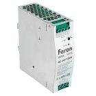 Блок питания Feron LB008 на DIN-рейку 120W 24V IP20 для светодиодной ленты 40x125.2x113.5mm изображение 1