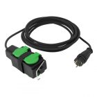Удлинитель силовой ЭРА GREEN LINE UDL-KG-3x2,5m-5m-IP44 4х2Р+Е 5м КГ 3х2,5мм2 IP44 изображение 1