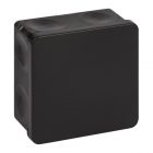 Распаячная коробка ЭРА KOR-100-100-50-9g-P-2MP-B 100х100х50 двухкомпонентная HF УФ прямой черная изображение 1