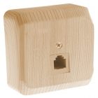 Накладная розетка телефонная RJ-11 SE Этюд сосна изображение 1