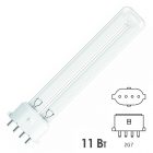 Лампа бактерицидная Osram HNS S/E 11W 4P 2G7 L212mm специальная безозоновая изображение 1