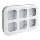 Рамка 6 постов Quteo белая Legrand [уп 2шт] изображение 1