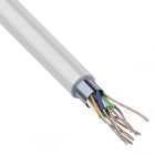 Кабель витая пара Rexant экранированный FTP 4PR 24AWG cat 5e CU серый 8 жил [305м] (провод для интернета) изображение 1