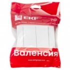 Выключатель 2-клавишный EKF PROxima 10А IP20 Валенсия белый изображение 3