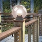 Светильник садово-парковый ЭРА НТУ 01-100-305 шар дымчатый D300mm Е27 изображение 9