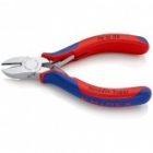 Кусачки боковые Knipex 110мм хромированные с двухкомпонентными рукоятками изображение 2