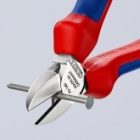 Кусачки боковые Knipex 140мм хромированные с двухкомпонентными рукоятками изображение 5