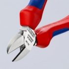 Кусачки боковые Knipex 140мм хромированные с двухкомпонентными рукоятками изображение 7