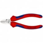 Кусачки боковые Knipex 140мм хромированные с двухкомпонентными рукоятками изображение 3