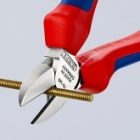 Кусачки боковые Knipex 140мм хромированные с двухкомпонентными рукоятками изображение 4