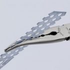 Длинногубцы Knipex монтажные 280мм изогнутые фосфатированные с однокомпонентными рукоятками изображение 4