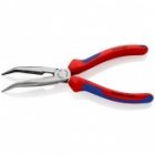 Длинногубцы Knipex изогнутые с режущими кромками 160мм фосфатированные двухкомпонентные рукоятки изображение 2