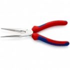 Длинногубцы Knipex прямые с режущими кромками 200мм хромированные с двухкомпонентными рукоятками изображение 2