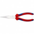 Длинногубцы Knipex прямые с режущими кромками 200мм хромированные с двухкомпонентными рукоятками изображение 3