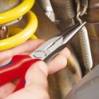 Длинногубцы Knipex прямые с режущими кромками 200мм фосфатированные с двухкомпонентными рукоятками изображение 4