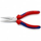 Длинногубцы Knipex прямые с режущими кромками 160мм хромированные с двухкомпонентными рукоятками изображение 2