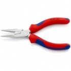 Длинногубцы Knipex прямые с режущими кромками 140мм хромированные с двухкомпонентными рукоятками изображение 2