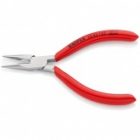 Длинногубцы Knipex прямые с режущими кромками 125мм хромированные с однокомпонентными рукоятками изображение 2