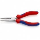 Длинногубцы Knipex 160мм для монтажа проводов хромированные с функцией снятия изоляции изображение 2