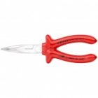 Длинногубцы диэлектрические Knipex 200мм с режущими кромками, изогнутые, хромированные VDE 1000V изображение 3