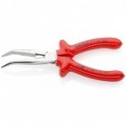 Длинногубцы диэлектрические Knipex 200мм с режущими кромками, изогнутые, хромированные VDE 1000V изображение 2