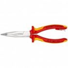 Длинногубцы диэлектрические Knipex 200мм с режущими кромками, изогнутые, с кольцом VDE 1000V изображение 3
